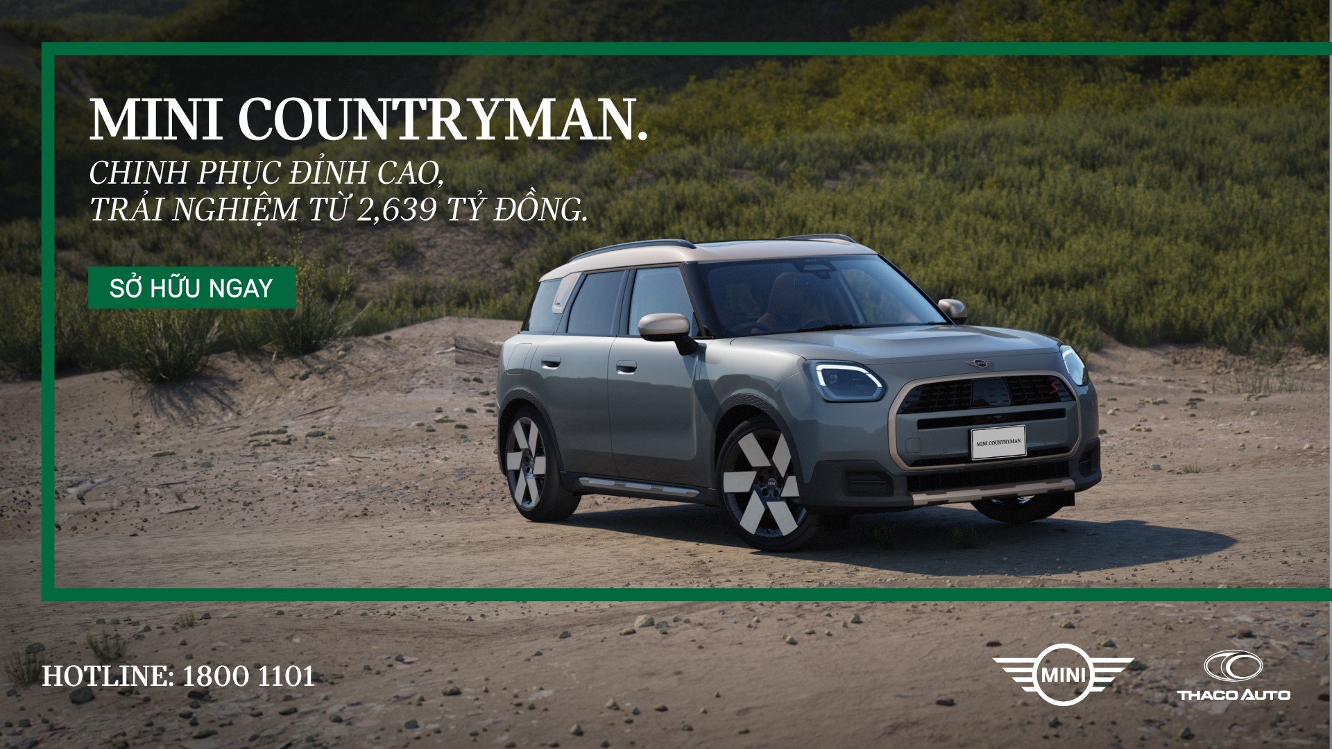 MINI Countryman: Chinh phục mọi đỉnh cao, giá sở hữu từ 2,639 tỷ đồng.